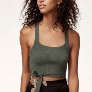 Wilfred cross cross tie back top